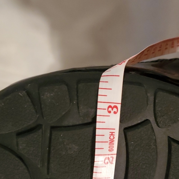 Totes 3 calf boots,black nylon patent accent, side zip. Not worn - Picture 12 of 16